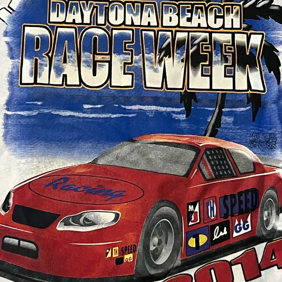 NASCAR 2014 Daytona International Speedway Race week T Shirt men's sz L - Picture 2 of 7